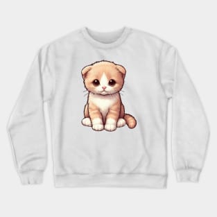 Adorable Kitten Looking Sad Crewneck Sweatshirt